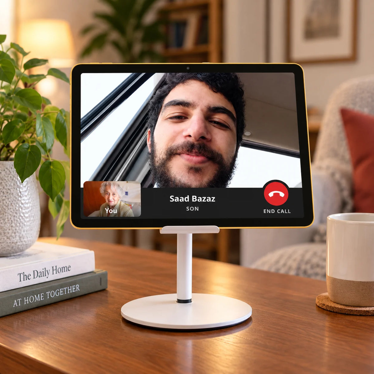 Heedy video call on a tablet